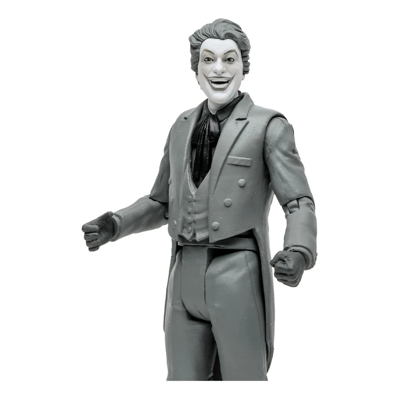 DC Retro 6" Wave 4 Batman 66 - Le Joker (Black and White TV Variant) - Notre exclusivité