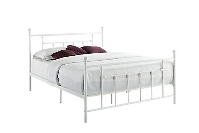 Lit en métal manila - double, blanc DHP