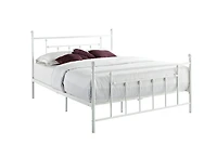 Lit en métal manila - double, blanc DHP