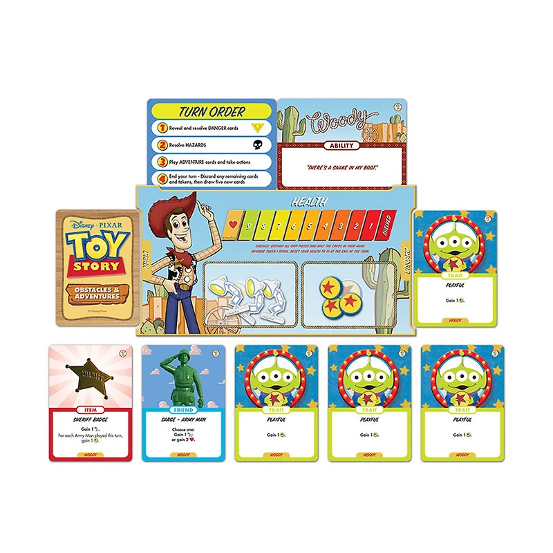 TOY STORY OBSTACLES & ADVENTURES - A Cooperative Deck-Building Board Game - English Edition