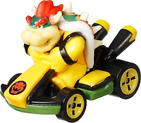 Bowser Standard Kart Mario Kart Hot Wheels en métal moulé