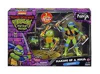 Les Tortues Ninja Mutantes: Mutant Mayhem Making of a Turtle 3Pk Figure Leonardo Bundle - Notre exclusivité