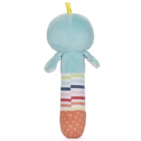 Baby GUND, Hochet en peluche Tinkle Crinkle, Oiseau pour stimulation sensorielle, 14 cm