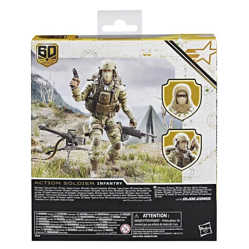 G.I. Joe Classified Series 60e anniversaire, figurine Action Solder - Infantry