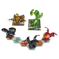 Bakugan Geogan Brawler 5-Pack, Exclusive Viperagon and Sluggler Geogan and 3 Bakugan Collectible Action Figures