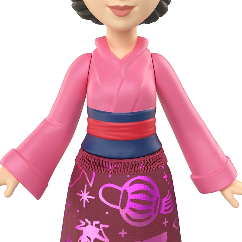 Princesses Disney Base Petite poupée Mulan, tenue brillante