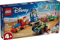 LEGO Disney et Pixar LeTtrain en Fête et la Voiture RC de Toy Story, Ensemble de Jeu de Construction pour les Enfants 43264