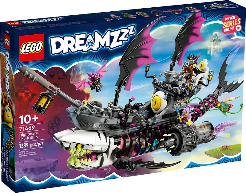LEGO DREAMZzz Nightmare Shark Ship 71469 Building Toy Set (1,389 Pieces)