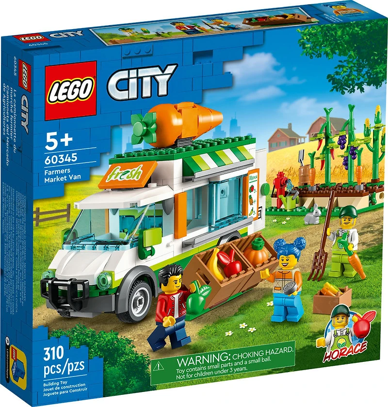 LEGO City La camionnette du marché fermier 60345 Ensemble de construction (310 pièces)