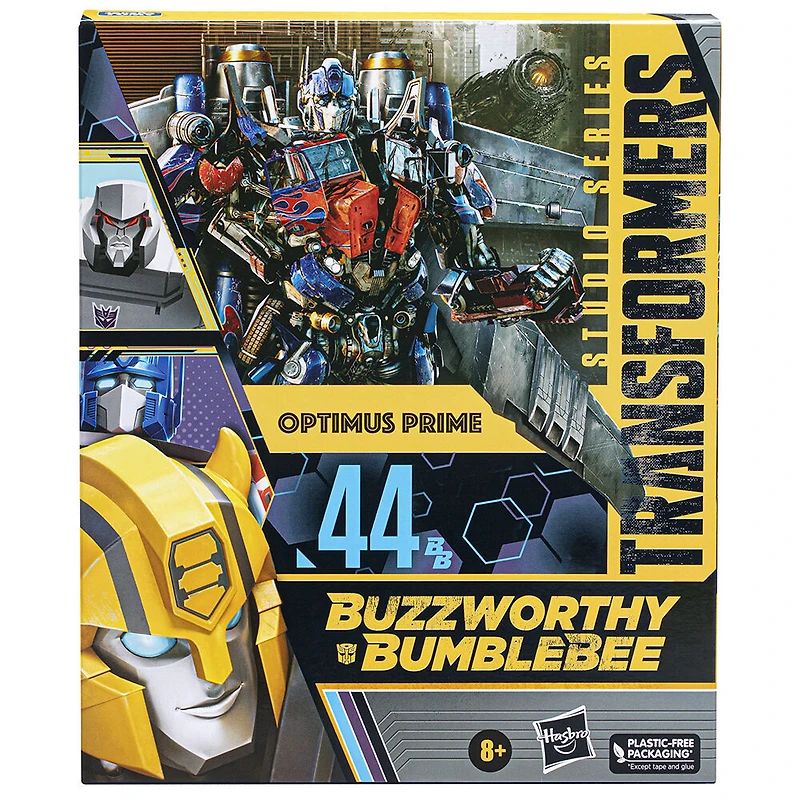 Transformers Studio Series Buzzworthy Bumblebee Leader 44BB Optimus Prime 8.5" Action Figure - R Exclusive
