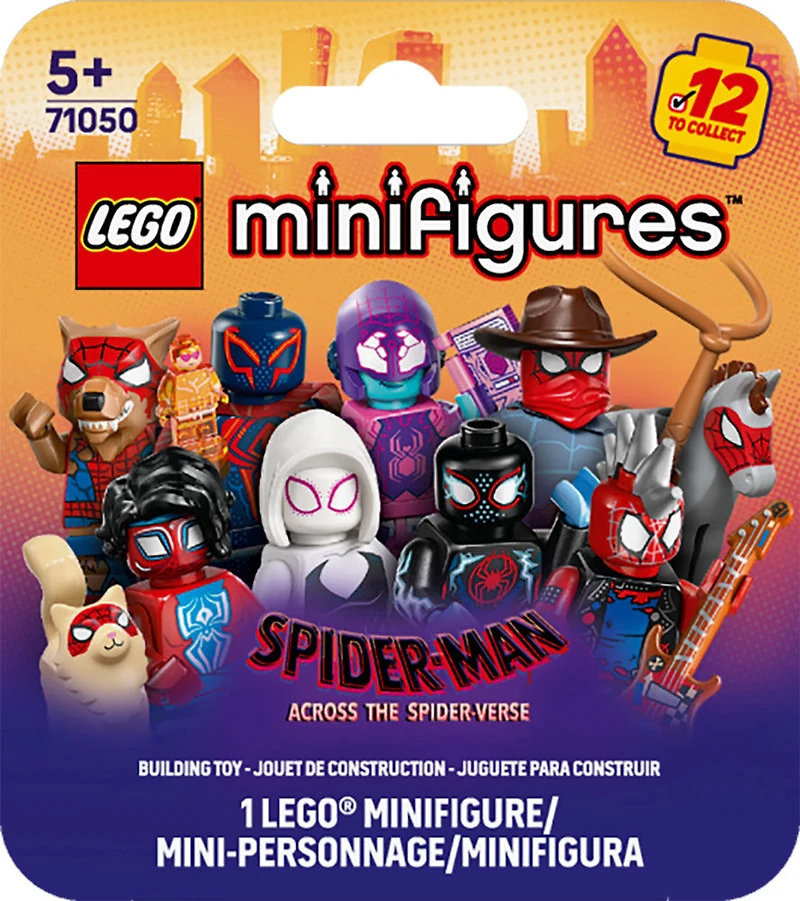 LEGO Minifigures Spider-Man: Across the Spider-Verse, 1 of 12 Marvel Super Hero Building Toys 71050