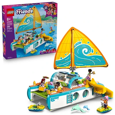 LEGO Friends Travel Boat Adventure Pretend Play Building Toy - Toy Boat Playset for Kids, 8+ 42664