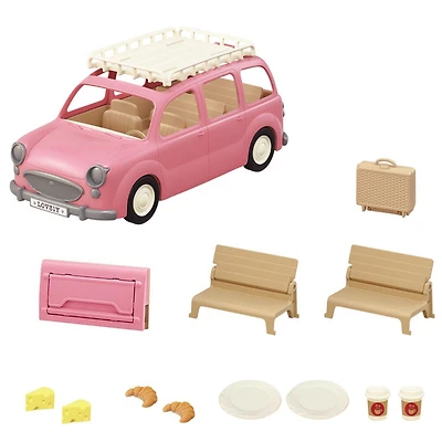 Calico Critters Family Picnic Van, Toy Vehicle for Dolls with Picnic Accessories