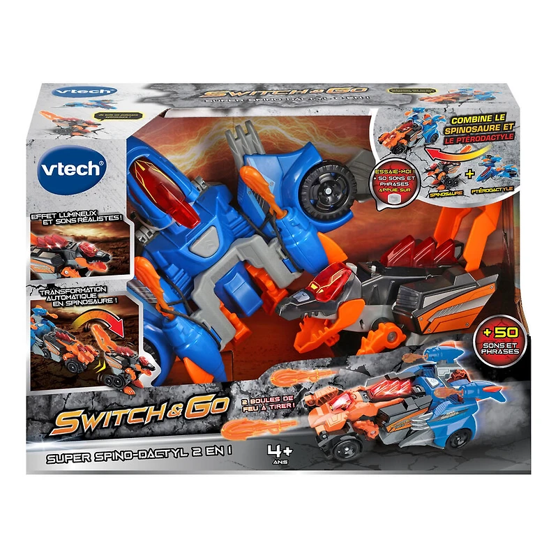 VTech Switch and Go 2-in-1 Spino Speedster - French Edition - R Exclusive