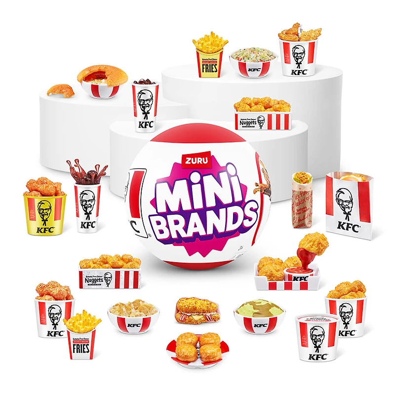 Capsule Mini Brands KFC de ZURU - 1 par commande, la couleur peut varier (Chacun vendu séparément, sélectionné au hasard)