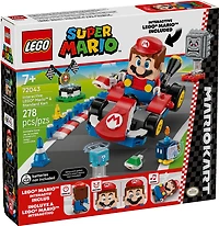 LEGO Super Mario : Mario Kart - LEGO Mario Interactif et Kart Standard, Jouet 72043