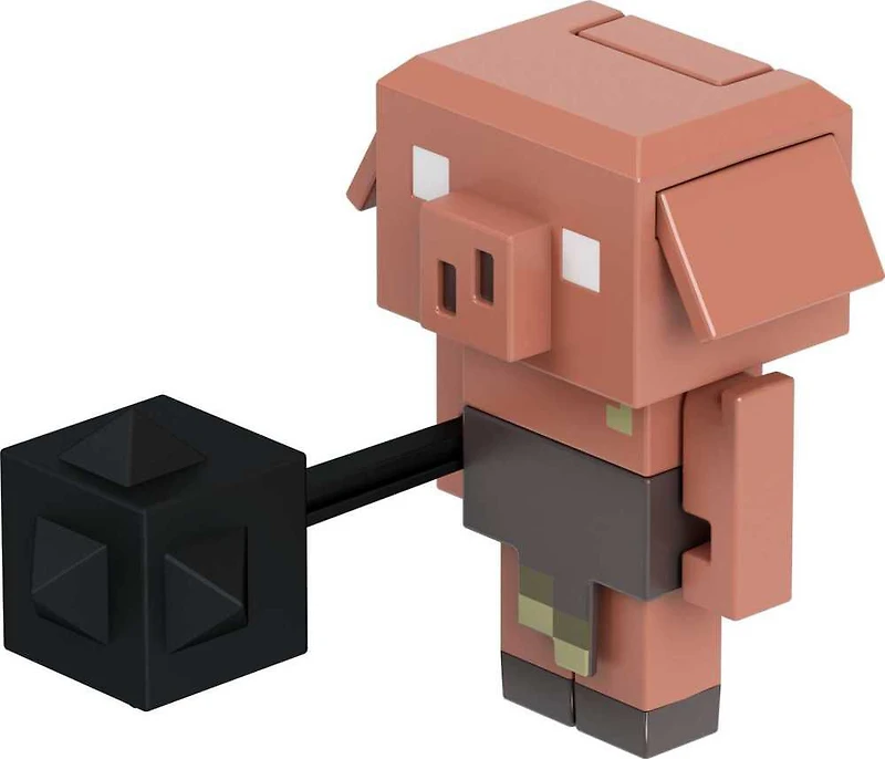 Minecraft Legends Piglin Figurine articulée avec fonctions d'attaque et accessoire