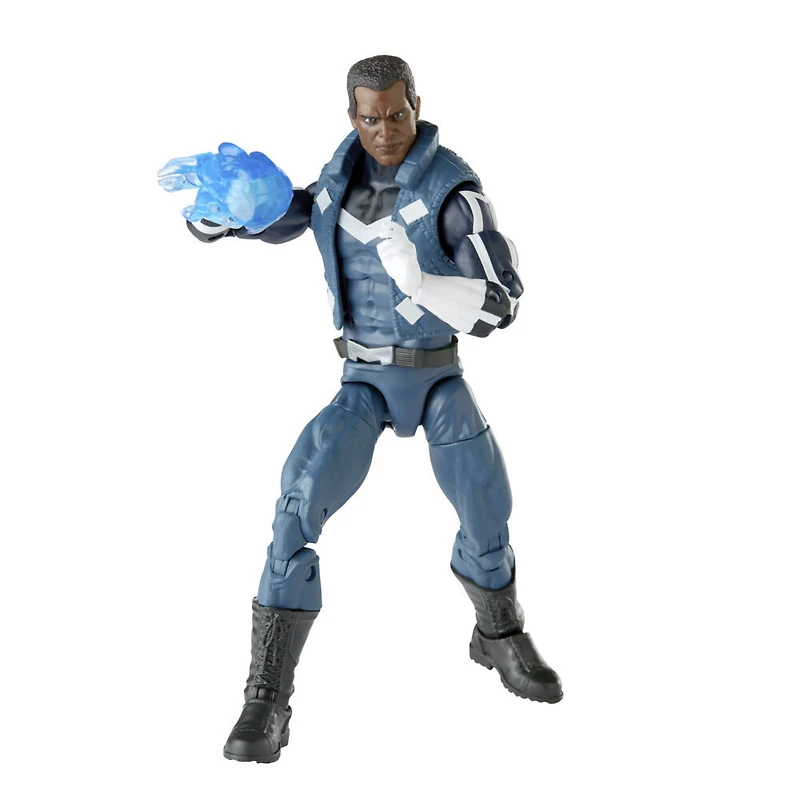 Marvel Legends Series, figurine de collection de 15 cm Blue Marvel en costume des Ultimates, 4 accessoires et 1 pièce Build-a-Figure