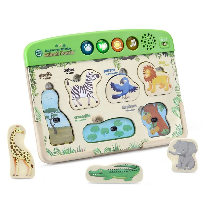 LeapFrog Interactive Wooden Animal Puzzle - English Edition