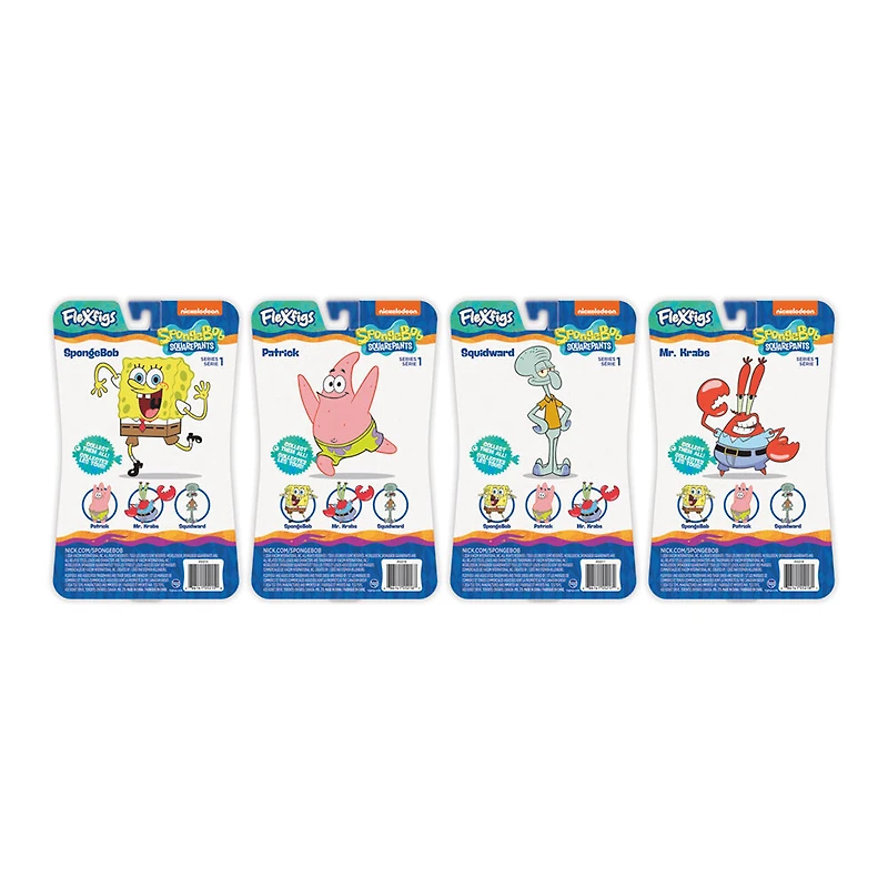 Flexfigs - 1 Pack - Spongebob Asst     (8Pc X 6/Mc) Trux