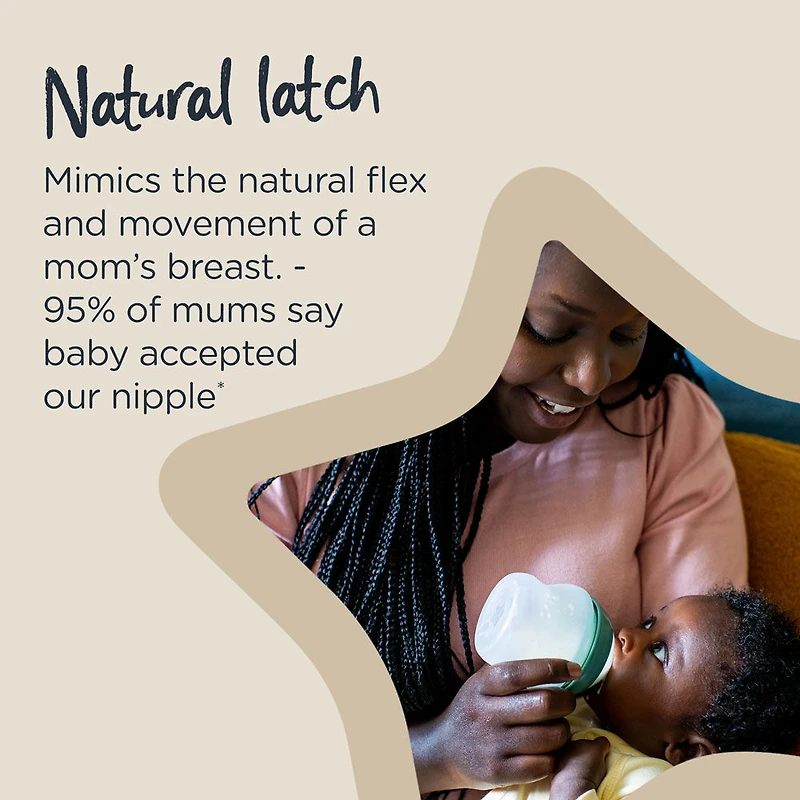 Tommee Tippee Silicone Baby Bottle and Pacifier Set | Closer to Nature Soft Feel Bottles