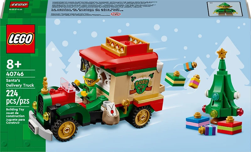 LEGO Santa's Delivery Truck Building Toy for Kids - Christmas Craft for Girls & Boys, Ages 8+ - 40746