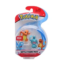 Pokémon - Figurine de combat, paquet de 2 - Salamèche (Charmander) no 3 et Okéoké (Wynaut)