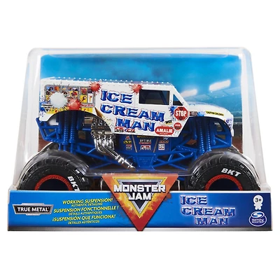 Monster Jam, Monster truck Ice Cream Man officiel, véhicule en métal moul