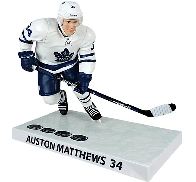 Auston Matthews Maple Leafs Toronto Figurine 6' LNH - Édition limitée 4 buts