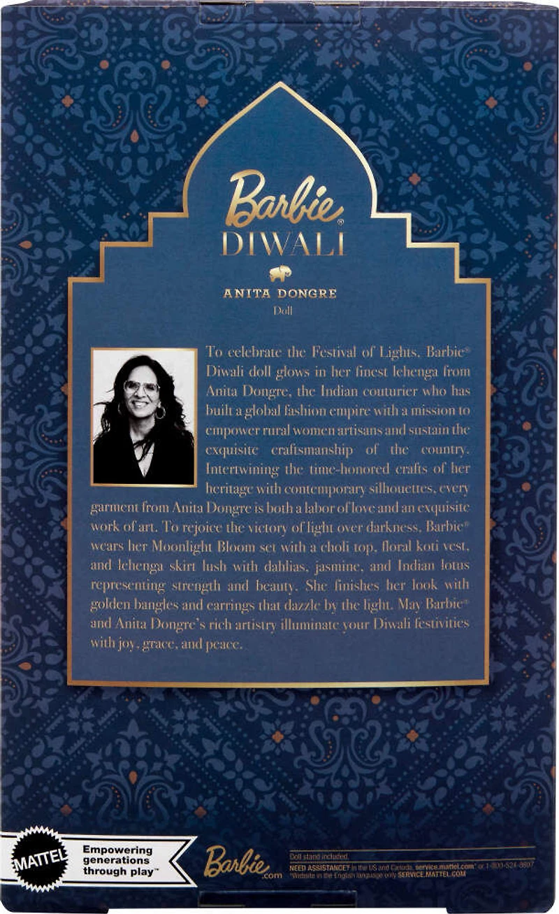 Barbie Signature Diwali Barbie Doll by Anita Dongre Wearing Festival of Lights Look, Holiday Collectible