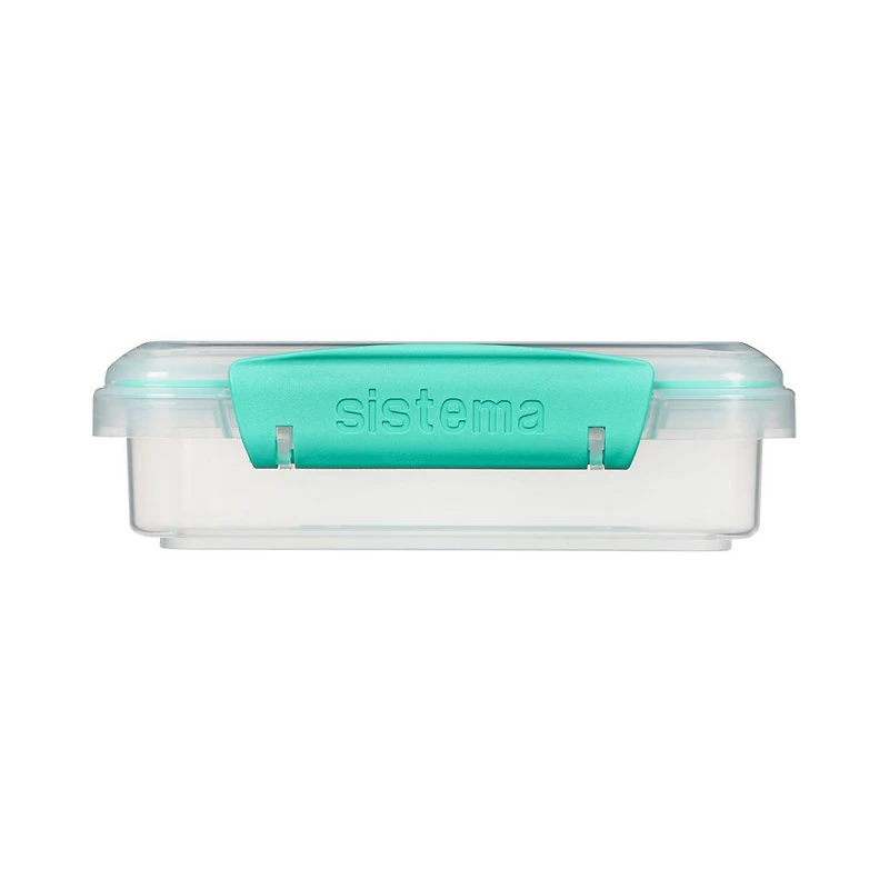 Sistema To Go Sandwich Lunch Box, Stackable Food Storage Container, 450 mL, BPA Free, Colour May Vary