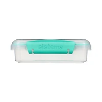 Sistema To Go Sandwich Lunch Box, Stackable Food Storage Container, 450 mL, BPA Free, Colour May Vary