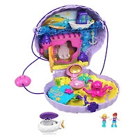 Polly Pocket - ​Coffret de jeu Compact la Sacoche Coquillage Magique