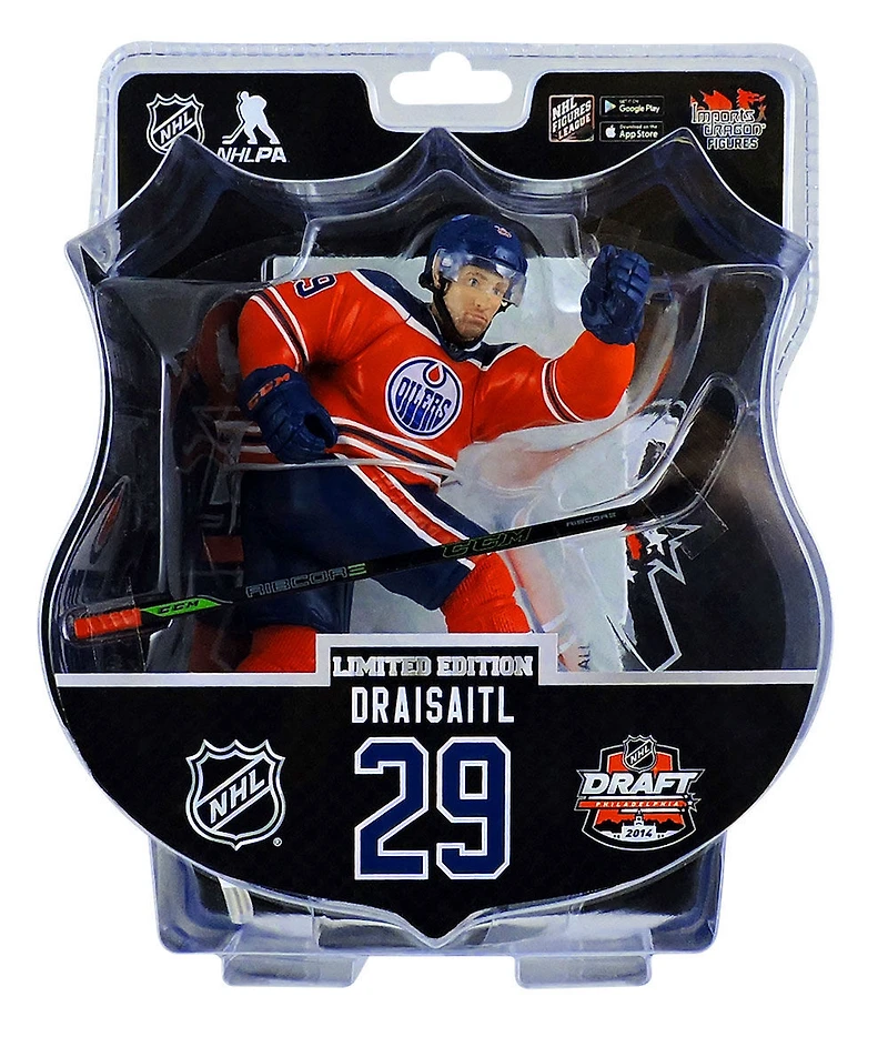 Leon Draisaitl Repêchage 2014 Édition limitée Figurine de la LNH de 6 pouces.
