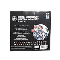 Couverture portable surdimensionnée à capuchon en sherpa des Maple Leafs de Toronto de la LNH taille unique