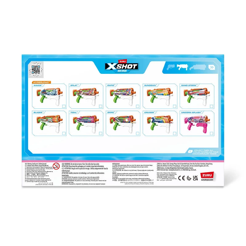 Pistolet à eau XSHOT Water Fast-Fill Skins Hyperload