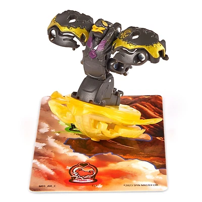 Bakugan, Special Attack Flame, figurine articulée personnalisable rotative et cartes à collectionner