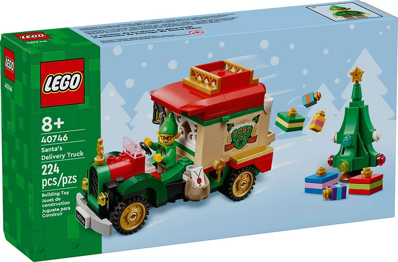 LEGO Santa's Delivery Truck Building Toy for Kids - Christmas Craft for Girls & Boys, Ages 8+ - 40746
