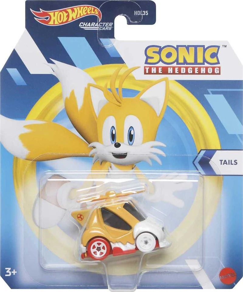 Hot Wheels Sonic the Hedgehog Miles Tails Prower Véhicule inspiré d'un personnage