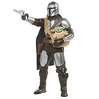 Star Wars Galactic Action The Mandalorian &,Grogu, figurines électroniques interactives de 30 cm