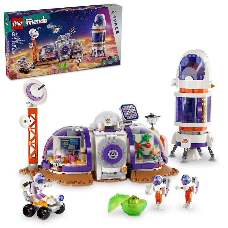 LEGO Friends La base spatiale et la fusée pour Mars; kit de construction pour aventuriers 42605