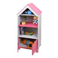 Pink/White Dollhouse Book Shelf