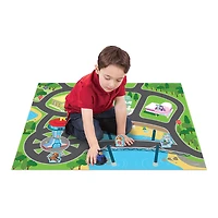 Paw Patrol Imaginmat Around Town With 1 Vehicle & 3 Characters