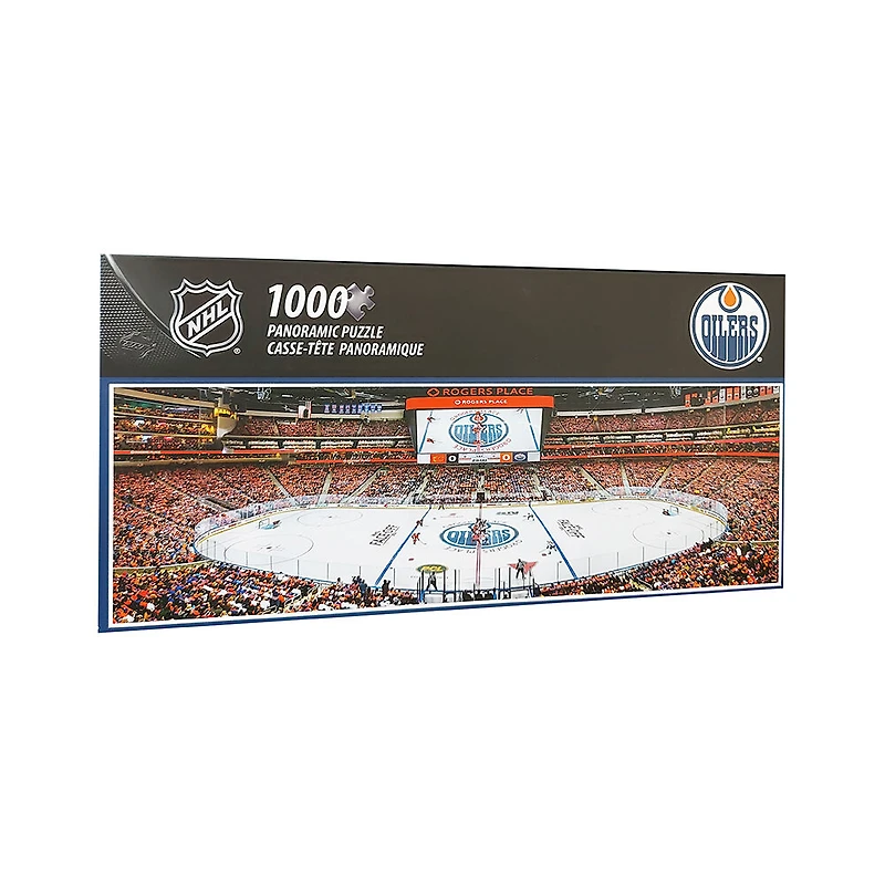 Masterpieces Puzzle Company Edmonton Oilers  - 1000 Piece Panoramic Jigsaw Puzzle