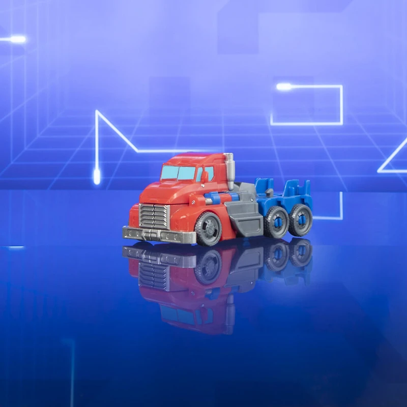 Transformers Earthspark, figurine Optimus Prime Flip Changer 1 étape de 10 cm