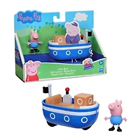 Peppa Pig Peppa's Adventures Petit bateau avec 1 figurine de 7,5 cm de George Pig