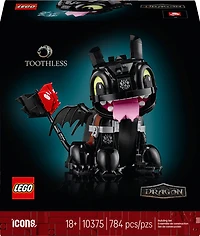 LEGO Icons Dragons : Krokmou, Ensemble de Construction et de Modèle pour Adultes 10375