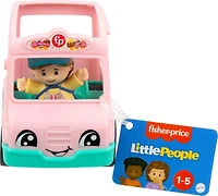 Fisher-Price Little People Ice Cream Truck, Push-Along Toy Vehicle & Figure for Toddlers & Kids