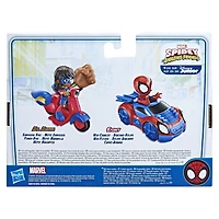 Marvel Spidey and His Amazing Friends, figurine Ms. Marvel et moto Embiggen