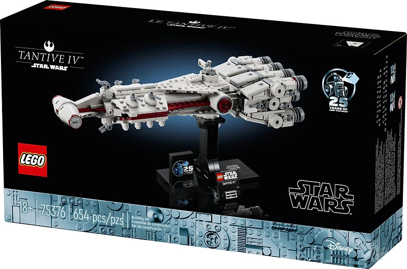 LEGO Star Wars Tantive IV Build and Display Starship Vehicle Model 75376
